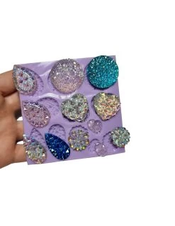 12 Gemme Sfaccettate Mold Large