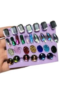 30 Gemme Sfaccettate Mold