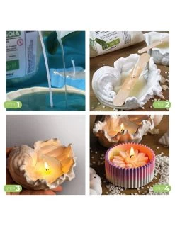 Cera Di Soia Per Candele, Ideale Per La Realizzazione Di Candele Profumate Ed Ecologiche (500 Gr) -Negozio Di Giocattoli Alla Moda cera di soia per candele 2