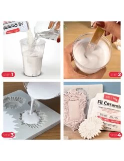 FIL CERAMIC - Polvere Di Gesso Ceramico Atossica Bianca, Per Progetti Hobbistici Fai Da Te -Negozio Di Giocattoli Alla Moda fil ceramic ceramica a freddo 2
