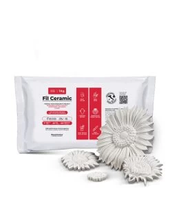 FIL CERAMIC - Polvere Di Gesso Ceramico Atossica Bianca, Per Progetti Hobbistici Fai Da Te
