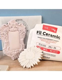 FIL CERAMIC - Polvere Di Gesso Ceramico Atossica Bianca, Per Progetti Hobbistici Fai Da Te -Negozio Di Giocattoli Alla Moda fil ceramic ceramica a freddo 5