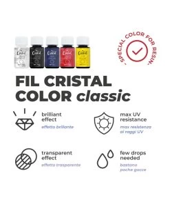 FIL CRISTAL COLOR - Colori Effetto Vetro E Trasparenti Per Resina In 5 Colorazioni Da 50ml -Negozio Di Giocattoli Alla Moda fil cristal color colori trasparenti e brillanti per resina in 5 colorazioni da 50ml effetto vetro 6
