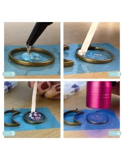 FIL CRISTAL UV - Resina UV Trasparente Monocomponente Con Filtro Anti-ingiallimento, Ideale Per Bijoux E Gioielli -Negozio Di Giocattoli Alla Moda fil cristal uv resina trasparente monocomponente catalizza in 2 min con i raggi uv 2