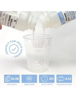 R PRO GLASS - Gomma Siliconica Liquida Traslucida Per Stampi Morbidi -Negozio Di Giocattoli Alla Moda r pro glass gomma siliconica liquida traslucida per stampi morbidi 1