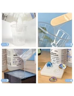 R PRO GLASS - Gomma Siliconica Liquida Traslucida Per Stampi Morbidi -Negozio Di Giocattoli Alla Moda r pro glass gomma siliconica liquida traslucida per stampi morbidi 2