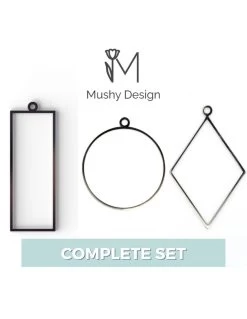 Set Completo Open Bezel Handmade Acciaio Inox By Mushy Design