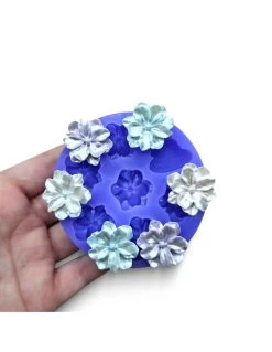Set Stampi In Silicone Forma Fiori 3D