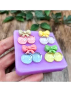 Stampo 4 Ciliegie Con Fiocco 3D -Negozio Di Giocattoli Alla Moda stampo 4 ciliegie con fiocco 3d 1