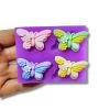 Stampo 4 Farfalle 3D Con Fiori