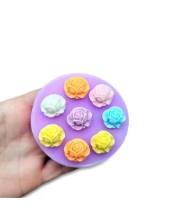 Stampo 8 Rose 3D 2cm