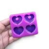 Stampo In Silicone 4 Cuori Chunky 3cm -Negozio Di Giocattoli Alla Moda stampo in silicone 4 cuori chunky 3cm