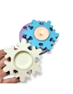 Stampo Portacandele Fiocco Di Neve