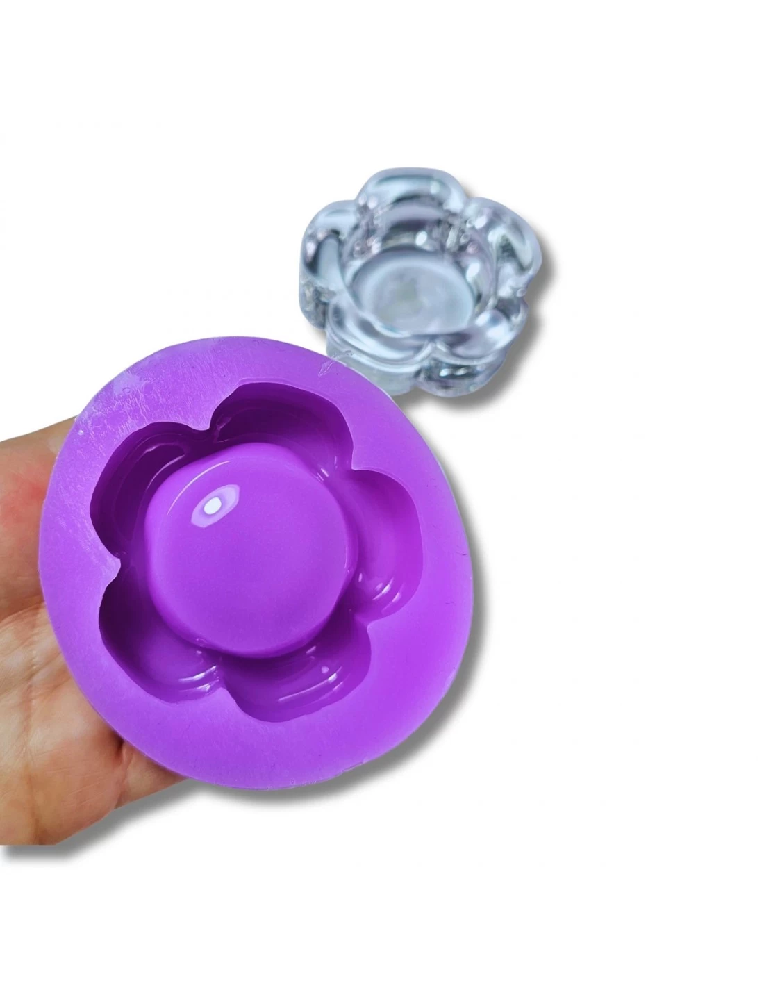 Stampo Portacandele Fiore 6 Cm 3 Stampo Portacandele Fiore 6 Cm