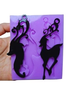 Stampo Set 2 Cervi Medi -Negozio Di Giocattoli Alla Moda stampo set 2 cervi medi 2