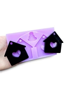 Stampo Set 2 Ciondoli Casetta