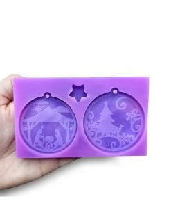 Stampo Set 2 Palline Di Natale