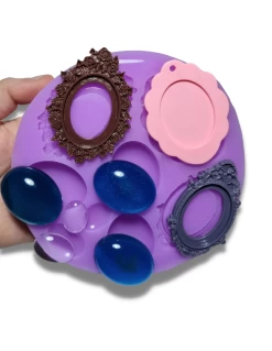 Stampo Set 3 Ovali + 3 Cornici