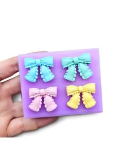 Stampo Set 4 Fiocchi Decorati