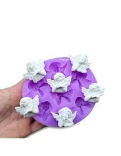 Stampo Set 6 Angioletti 3d 3,5cm Spessore 1,4cm