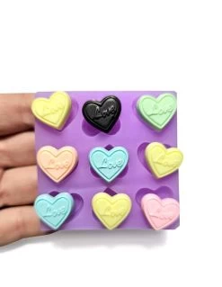 Stampo Set 9 Cuori 1,5cm