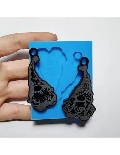 Stampo Silicone Morbido 2 Gnomi By Angenia Creations