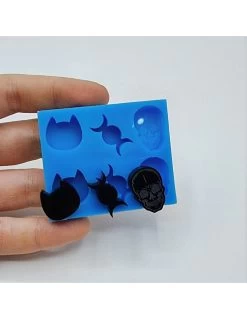 Stampo Silicone Morbido 6 Mini Forme Creepy