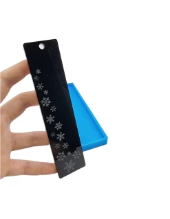 Stampo Silicone Morbido Segnalibro Fiocchi Di Neve