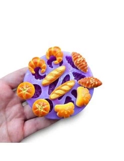 Stampo Silicone Set Tema Cornetti E Dolcetti